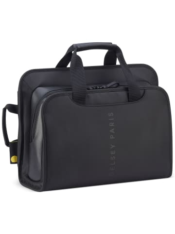 Delsey Arche Aktentasche RFID Schutz 42 cm Laptopfach in schwarz