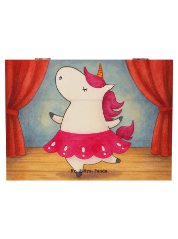 Mr. & Mrs. Panda Kiste Einhorn Ballerina Design ohne Spruch in Weiß