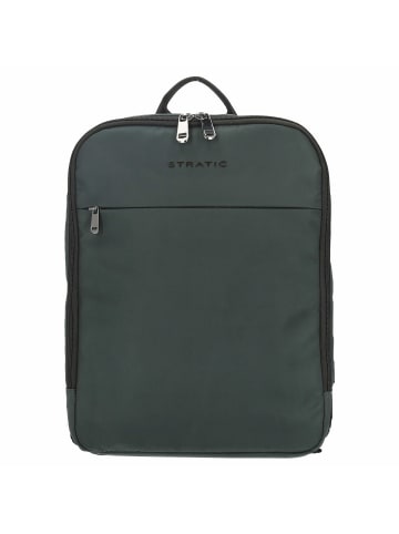 Stratic Pure - Businessrucksack mit Laptopfach 14" 40 cm RFID in dark green