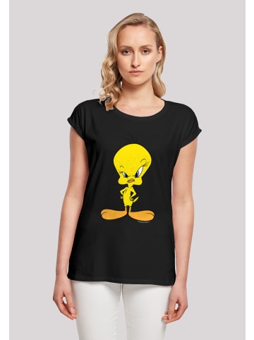 F4NT4STIC T-Shirt Looney Tunes Angry Tweety in schwarz