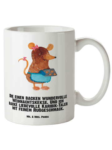 Mr. & Mrs. Panda XL Tasse Maus Kekse mit Spruch in Weiß