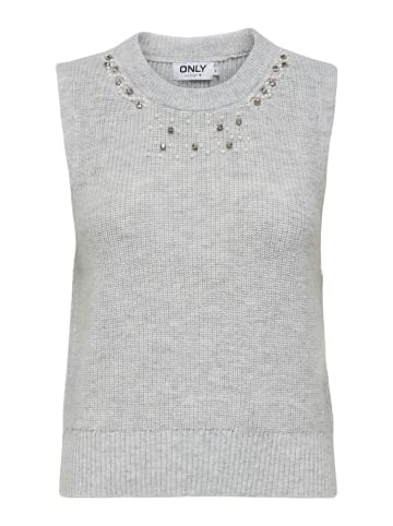 ONLY Weste in Light Grey Melange