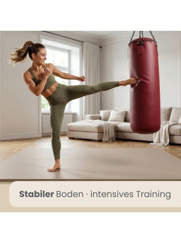 eyepower 2,5cm dicke Fitnessmatte 4er Set 50x50cm Bodenschutzmatte Gym Matte Puzzlematte