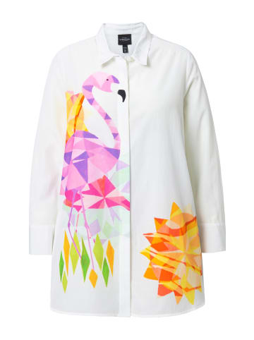 Ulla Popken Hemdbluse in schneeweiß