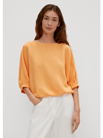 comma Bluse kurzarm in Orange