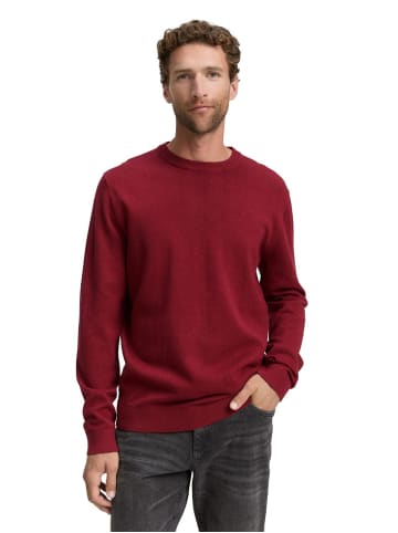Tom Tailor Pullover BASIC CREWNECK KNIT in Rot
