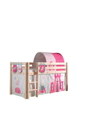 58 aufm Kessel KINDERBETT Karolina 210x114x106 Massivholz Natur Textilset Princess 4