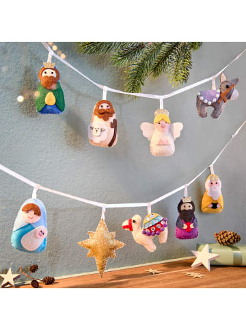 Butlers Butlers Girlande X-MAS Krippe in Multicolor