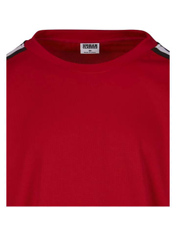 Urban Classics Urban Classics Herren Oversized Stripes Mesh Tee in cityred