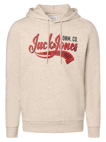 Jack & Jones Kapuzenpullover JJElogo in grau beige