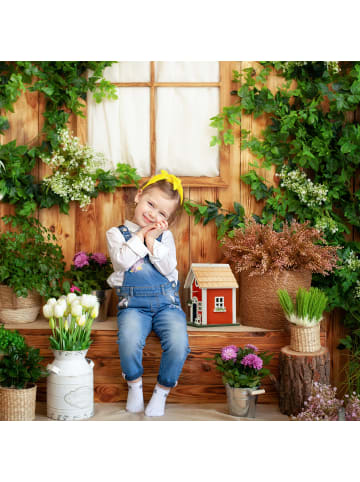 relaxdays Deko Vogelhaus in Bunt - (B)18,5 x (H)25 x (T)18,5 cm