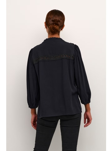Kaffe Langarm-Bluse KAfreya Regular fit in Black Deep