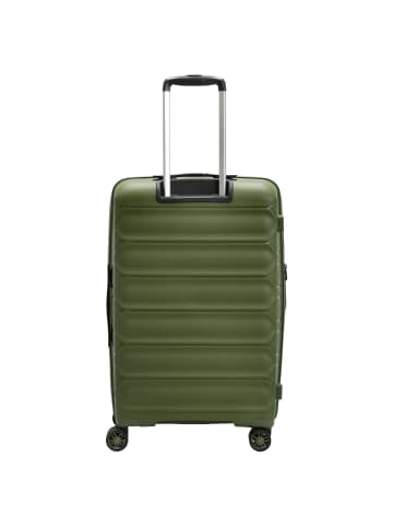 D&N Travel Line 4700+ - 4-Rollen-Trolley M 68 cm erw. (schwarz) in olive green