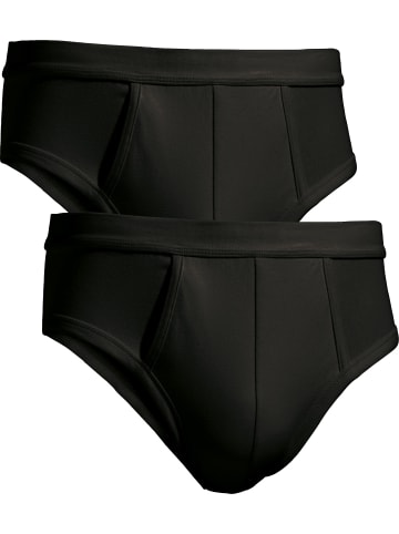 Erwin Müller Single-Jersey Slip 2er-Pack in schwarz