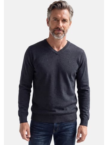 Redmond Pullover Basic in Dunkelblau / grau