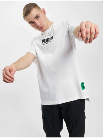 Puma Puma Puma Minecraft Graphic T-Shirt in white