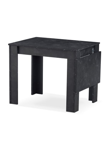 B&D Home Ausziehtisch LIVIUS in Marmor-Schwarz