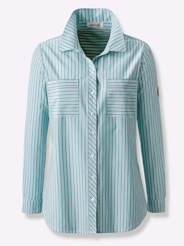 WITT WEIDEN Bluse in ozean-weiß-gestreift