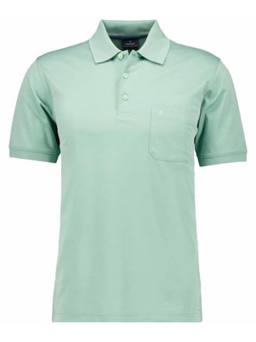 Ragman Softknit-Polo mit Brusttasche, kurzarm in Grün