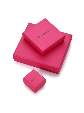 Yokoamii Ohrringe aus Metall-Legierung mit Muschelkernperle in roségold