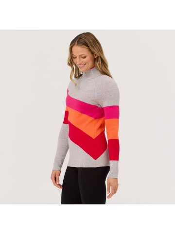 Krimson Klover Strickpullover Riva Zip Neck in silver