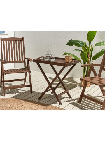Beliani Beistelltisch AMANTEA in Braun - (W) 45 x (H) 73 x (L) 68 cm