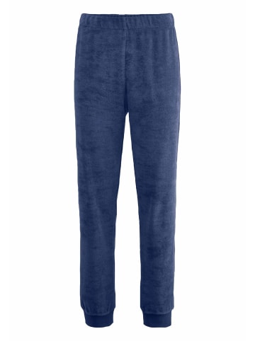 Hessnatur Frottee Loungehose in indigo blau