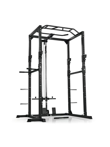 FitEngine Fitnessgerät Power Rack schwarz Schwarz