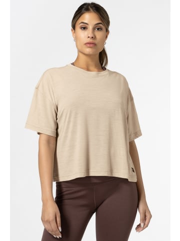 super.natural Merino T-Shirt in beige