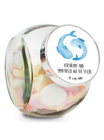 Mr. & Mrs. Panda Kaffeedose Sternzeichen Fische mit Spruch in Weiß