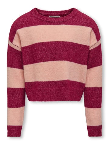 KIDS ONLY Pullover KOGTALIO LS STRIPE ONECK BF KNT in granita