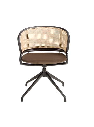 Angel Cerdá Drehstuhl 4129 in Braun/Schwarz – (B)56 x (H)74 x (T)53 cm