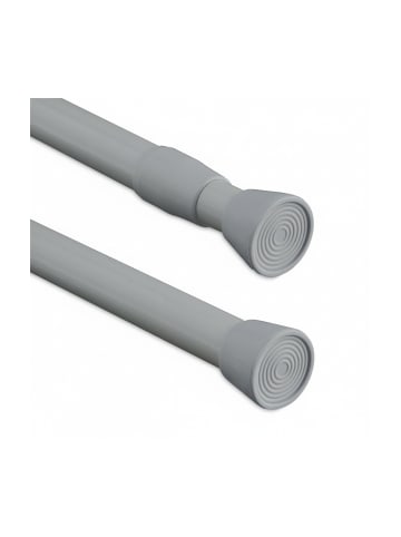 relaxdays Teleskopstange in Grau - 150–280 cm