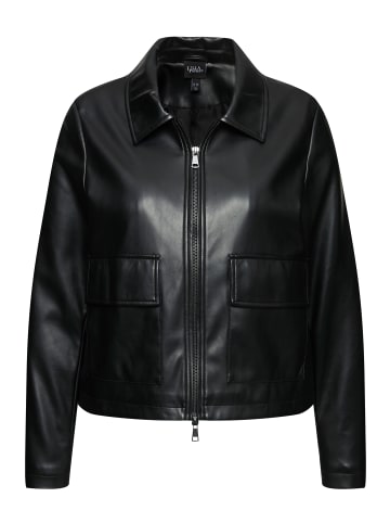 Ulla Popken Lederjacke in schwarz