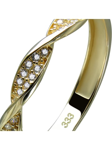 GoldDream Ring Gold 333 Gelbgold - 8 Karat Twisted Größe 58 (18,5)