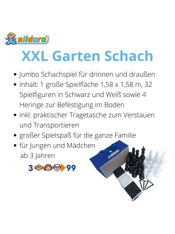 alldoro XXL Garten Schach - ab 3 Jahren