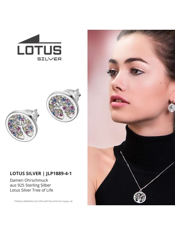 LOTUS silver Lebensbaum Ohrringe 925 Sterling Silber Ohrstecker