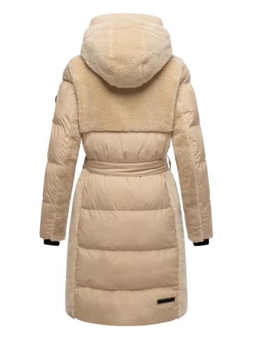 Navahoo Wintermantel Funkelteddy 14 in Beige