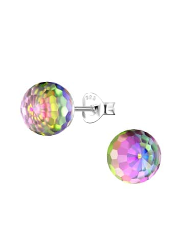 Alexander York Ohrringe, Ohrstecker DISCOKUGEL 8 mm in 925 Sterling Silber, 2-tlg.