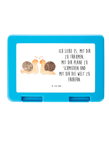 Mr. & Mrs. Panda Snackbox Schnecken Liebe mit Spruch in Weiß