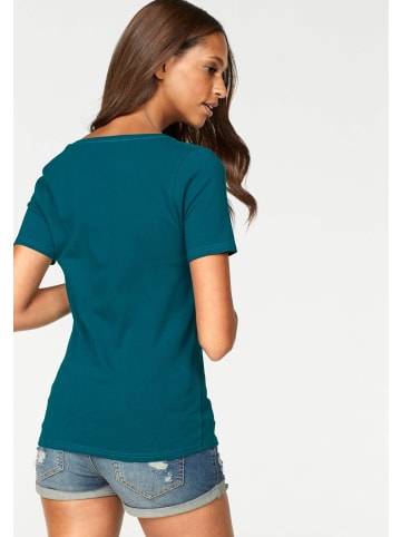 Vivance T-Shirt in petrol, schwarz