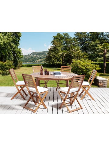 Beliani 6er-Set Auflagen TOLVE in Weiß