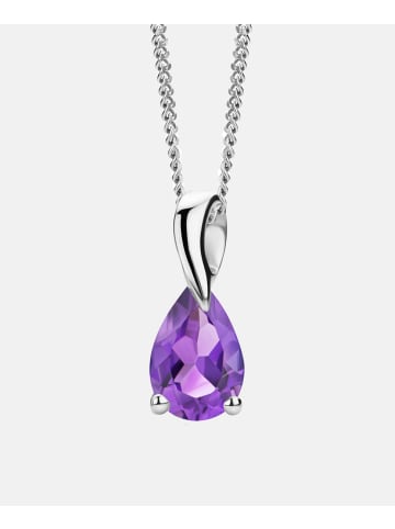 Diamant L'éternel Halskette mit Anhänger aus 375 Weißgold mit Amethyst