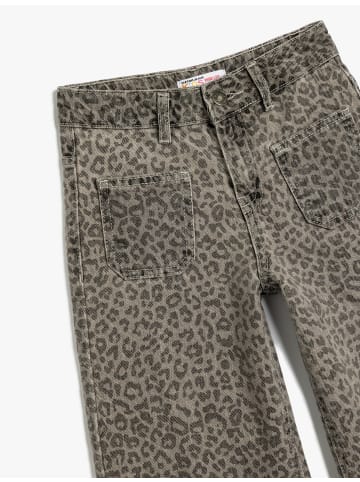KOTON Jeans in Grau Gemustert