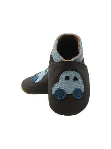 Sayoyo Baby Krabbelschuhe aus Leder, weiche Lauflernschuhe mit rutschfester Sohle 