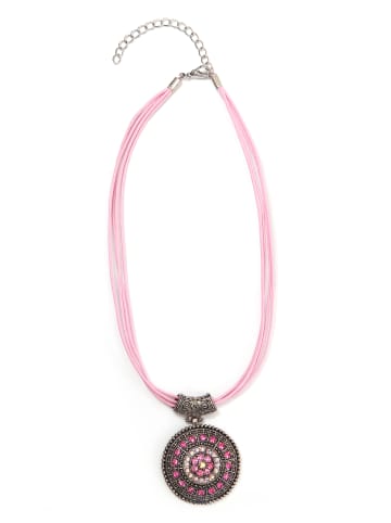 collezione alessandro Kurze Kette " Jet " in rosa