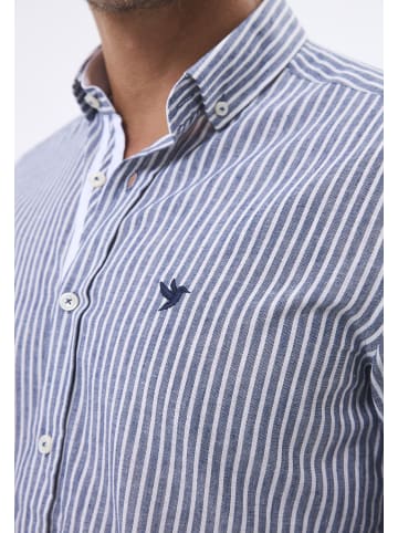 Felix Hardy Hemd Langarm Gestreift in navy