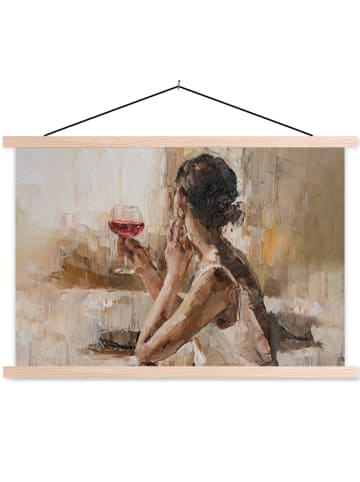 OnlyWow Poster mit Leiste Wein