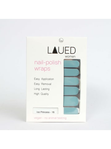 VARGU LAUED vegane Nagelfolien solid blue in Ice Princeß