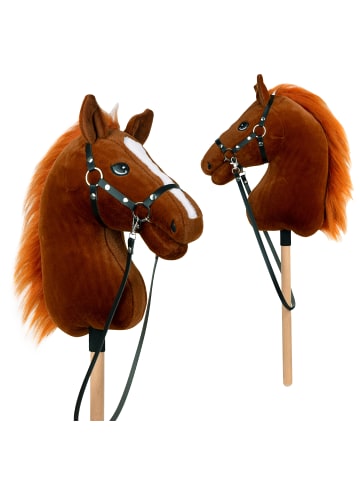 Pink Papaya Hobby Horse " Merle - Medium " in red